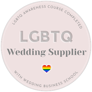 LGBTQ+ wedding supplier logo